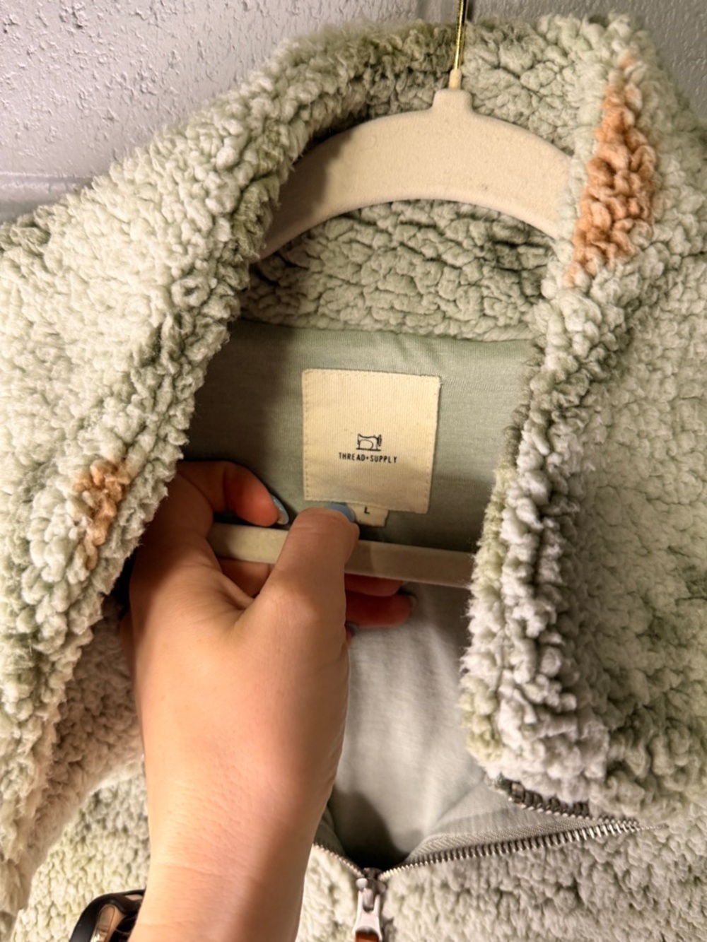 Thread & Supply Sage Shaggy Aztec Half-Zip Pullover - Picture 4 of 5